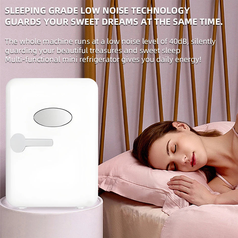 4L Mini Beauty Fridge for Skincare Car & Home Dual Use Cooling Heating Makeup Refrigerator Travel Cosmetic Face Cream Fridge