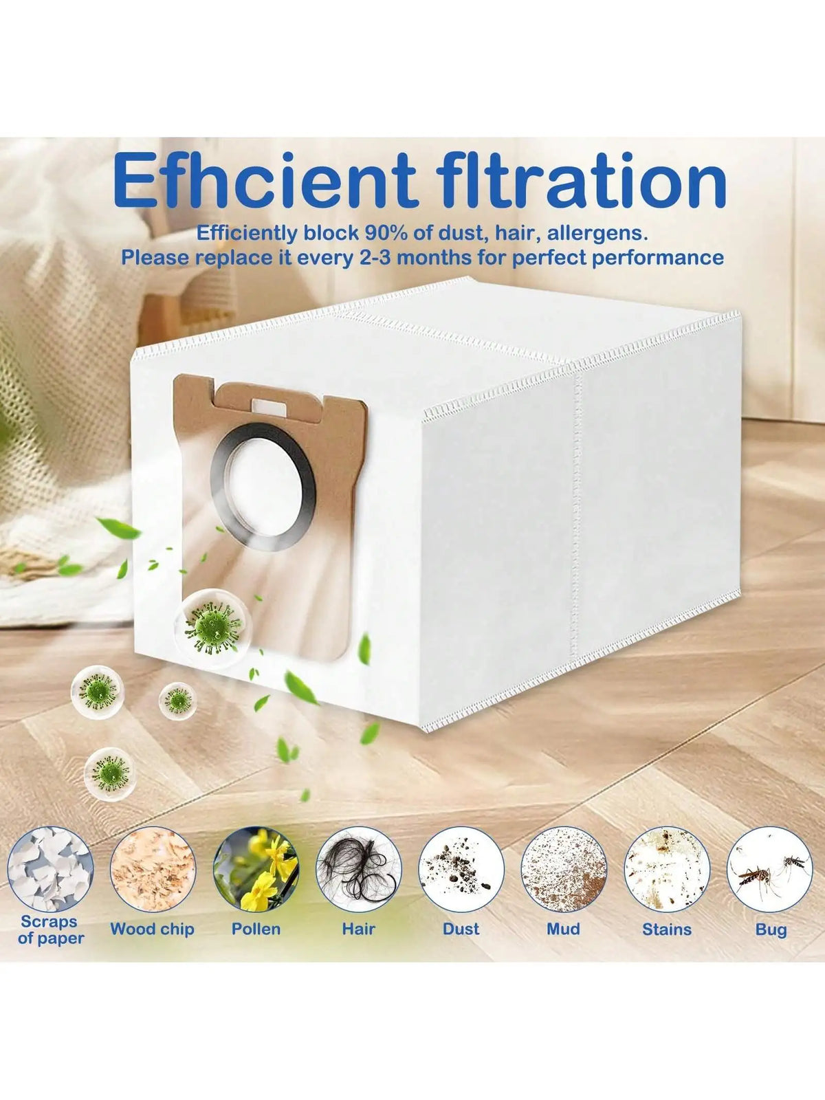 Vacuum Cleaner Bags for Xiaomi X10+/X20+, X20 Pro/Max, for Dreame L20/L10s/L10/L10s Pro/L50 Pro Ultra, L20 Ultra/X40 Accessories