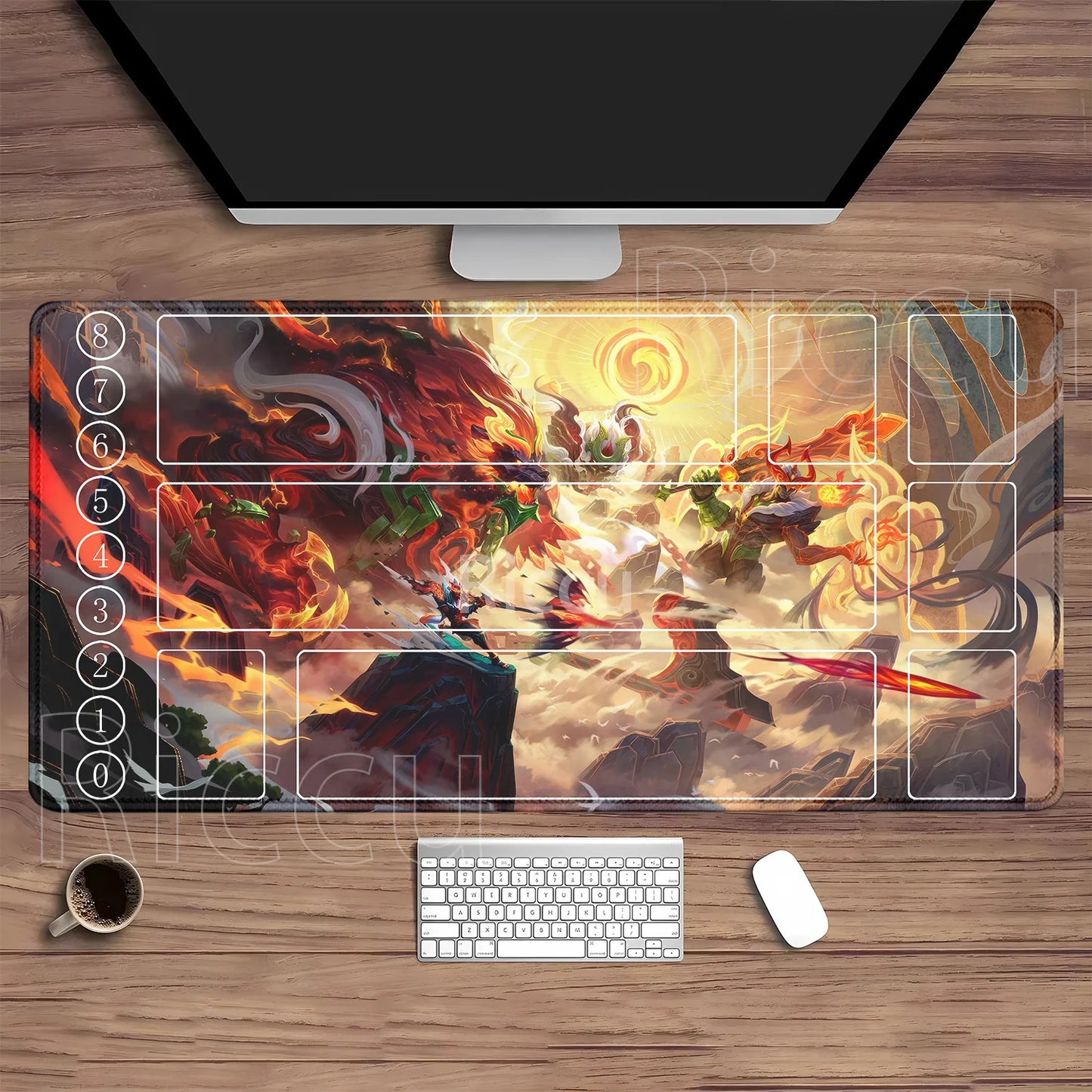 Riftbound LTCG Card playmat League of Mouse Pad Legends Jinx Series LOL 600x350mm overlock Board Game HD Printing XXL Desk Mat