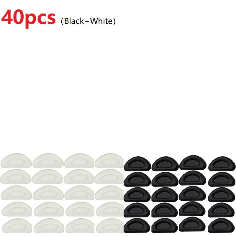 10/20/40/60PCS Nose Support Glasses Pads Silicone Clear Eye Pad Stickers for Glasses Anti Slip Push Nose Pads YJBT02