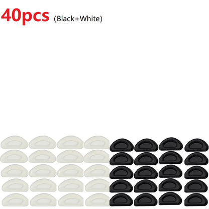 10/20/40/60PCS Nose Support Glasses Pads Silicone Clear Eye Pad Stickers for Glasses Anti Slip Push Nose Pads YJBT02