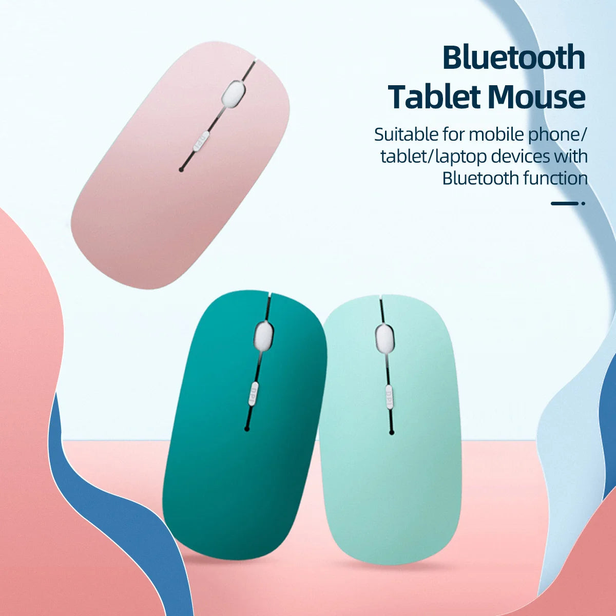 Wireless Bluetooth Mouse For iPad Samsung Huawei Lenovo MiPad Android Windows Tablet Battery Mouse For Laptop Notebook Computer