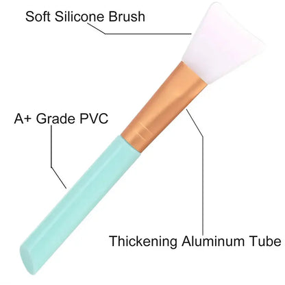 1/4/5/6-pack advanced silicone facial mask brush - mild and soft, suitable for all skin types, formaldehyde free
