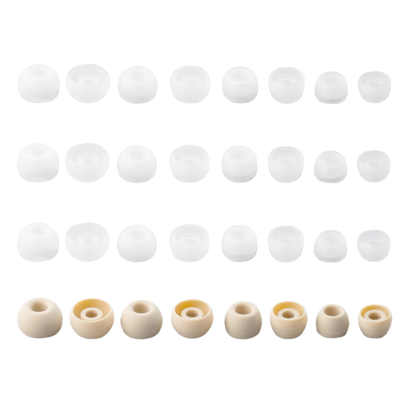 KBEAR 4540 coffee Silicone Eartips Ergonomically Designed Earcap Optional XS/S/M/L size and combination set Comfortable Earmuffs