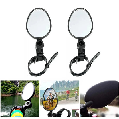 Bike Mirror Cycling Rear View Mirrors 360 Degree Adjustable Rotatable Handlebar Mirror Wide-Angle MTB Road Bycicle Accessories