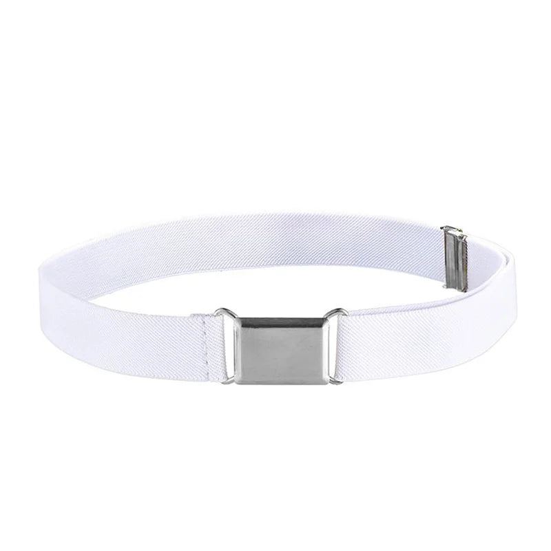 Women's Adjustable Elastic Stretch Belt Comfortable Invisible Waist Belt for Jeans Pants Dress Square Easy Buckles Waist Belt