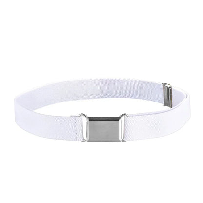 Women's Adjustable Elastic Stretch Belt Comfortable Invisible Waist Belt for Jeans Pants Dress Square Easy Buckles Waist Belt