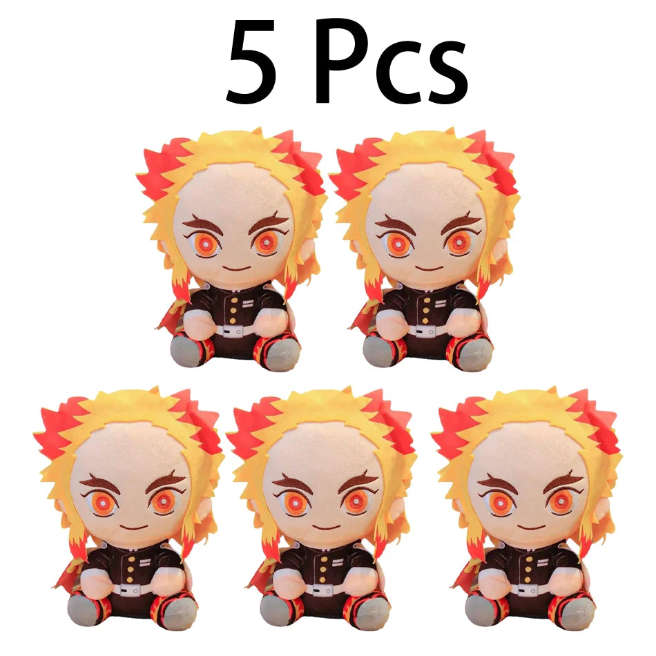 @20cm Hot Japan  Slayer Plush Dolls Lovely Anime Kimetsu No Yaiba Kamado Tanjirou Nezuko Zenitsu Kyoujurou Toys Kids Gifts