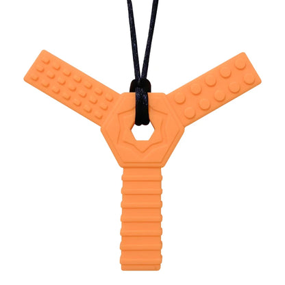 1pcs Silicone Teether Kids Chew Necklace Sensory Chewy Pendant Oral Motor Toys Therapy Tools for Autism Children's Goods