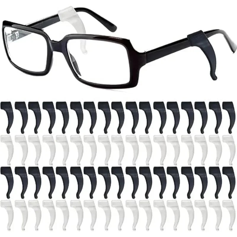 2/40pcs Silicone Ear Hook Anti-slip Glasses Leg Ear Sleeve Bracket Fastener Sunglasses Accessories Grip Anti-fall Eyewear Holder