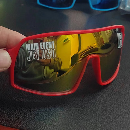 Jey Uso YEET Sunglasses Sports Shades MAIN EVENT Blue Glasses Bloodline USOS RARE Colors Motorcycle Glasses