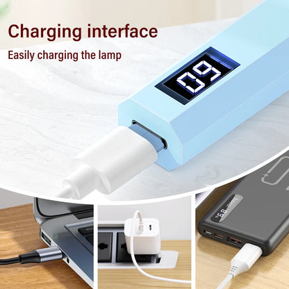 YIKOOLIN UV Light for Gel Nails Mini UV Nail Lamp Professional LED Light for Curing Gel Polish 2 Timing Modes for DIY Home Salon
