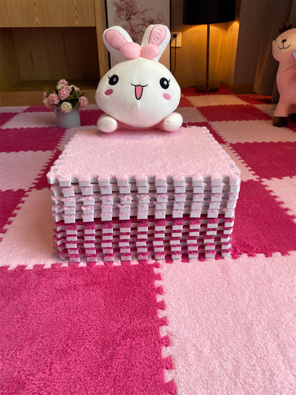 Soft Plush  Baby Play Mat EVA Foam Children's Carpet Interlocking Exercise Tiles Floor Carpet And Rug for Kids Pad 30*30 CM