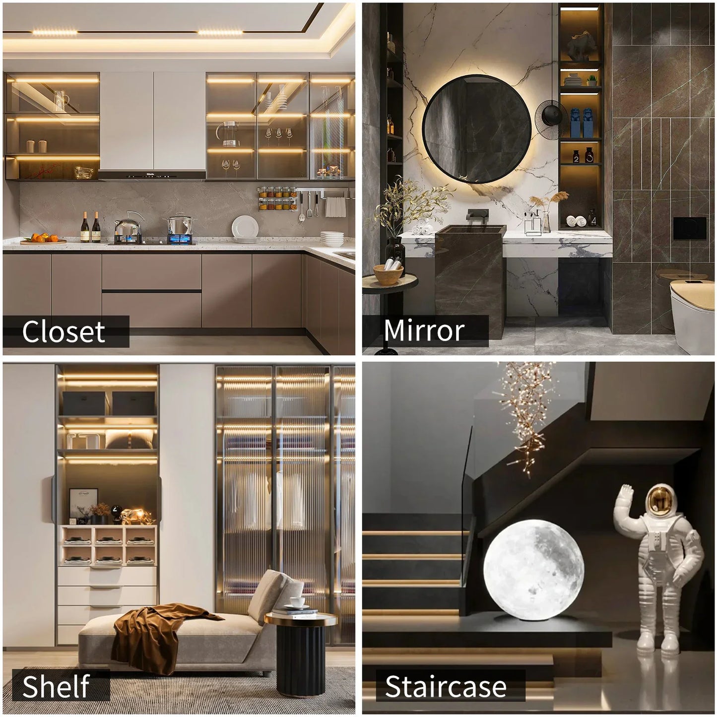5V 2835 LED Strip Lights can be pasted,cuttable,White/Warm White Flexible LED Light For TV Backlight Home Cabinet Decor Lighting
