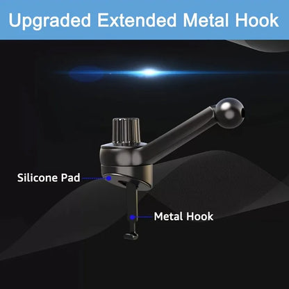 Universal Car Air Vent Clip Mount 17mm Ball Head Base Spiral Hook for Car Air Outlet Mobile Phone Holder for GPS Stand