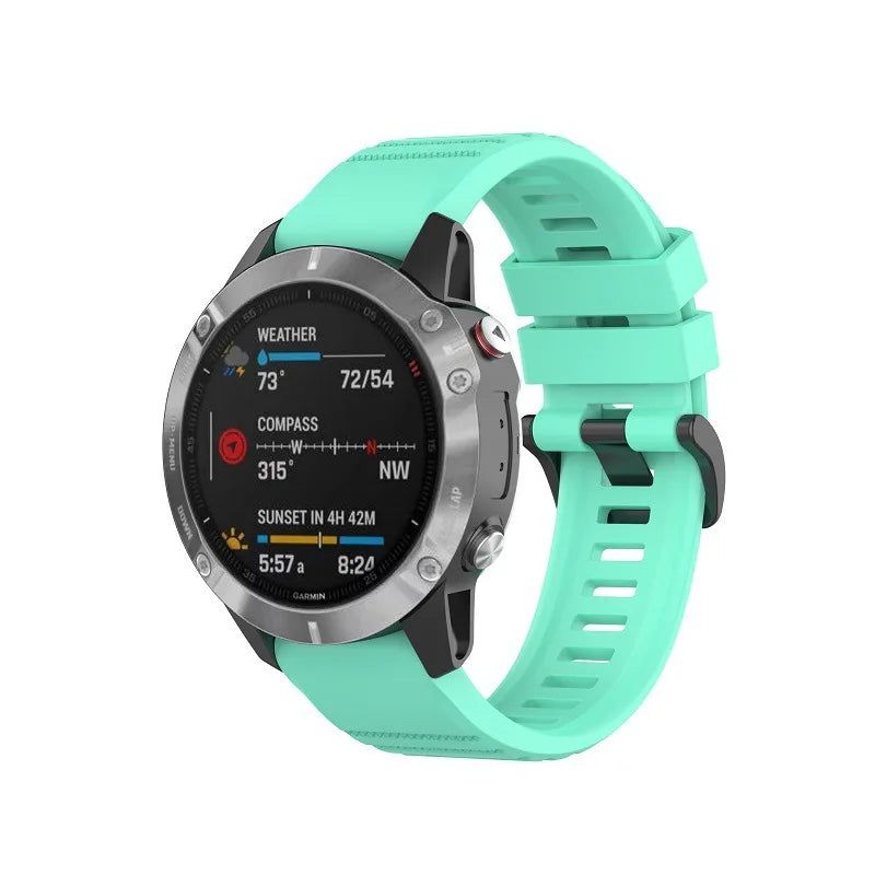 20 22 26mm Silicone Strap for Garmin Fenix 6 6X Pro 6S 7S 7 7X 5S 5 5X Plus 965 Epix Pro Gen2 47 51mm Watchband QuickFit Correa