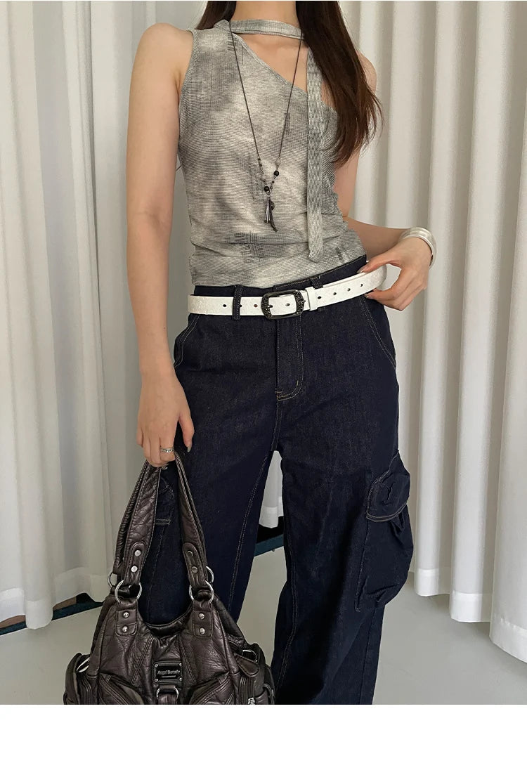 Retro Ethnic Style Butterfly Printed Red Belt For Women New In 2025 Versatile Belt With Jeans Belt Decoration