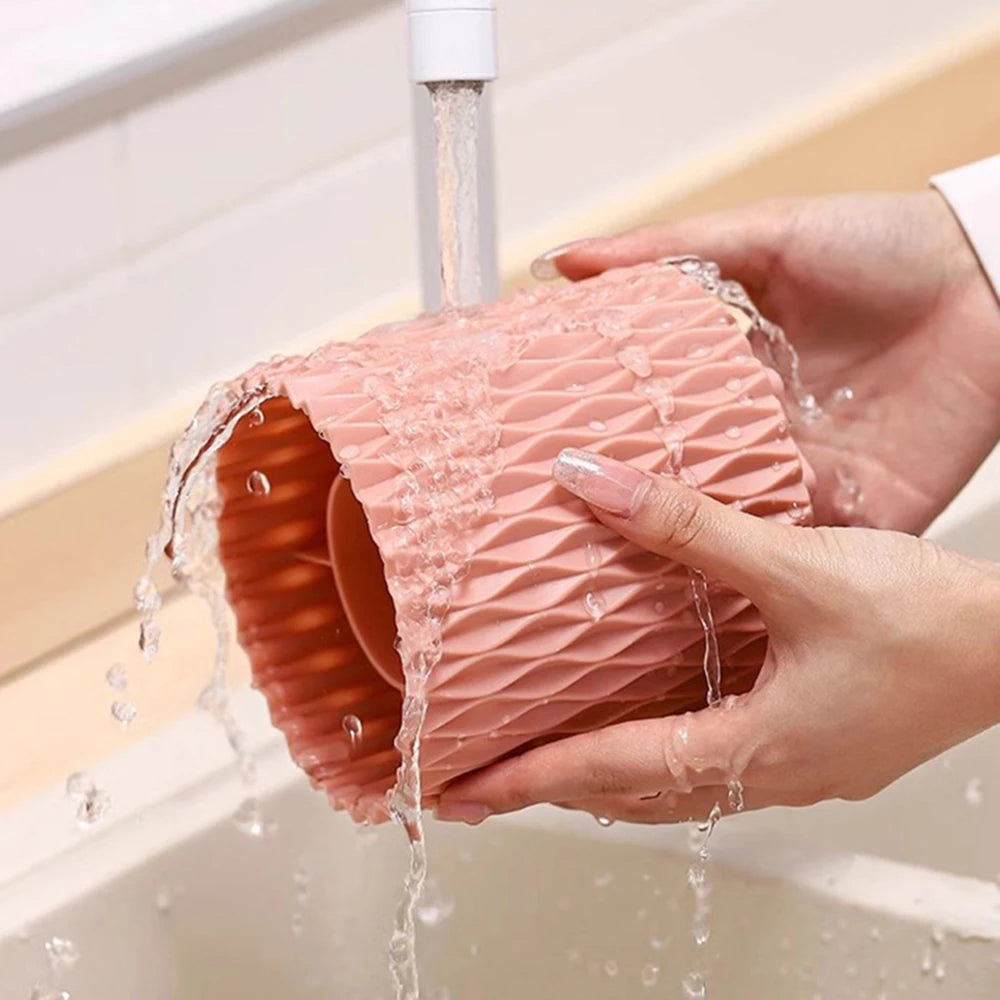 360 Rotation Large Capacity Makeup Brush Bucket Lipstick Eyebrow Pencil Eye Shadow Brush Storage Cartridge Portable Brush Storag