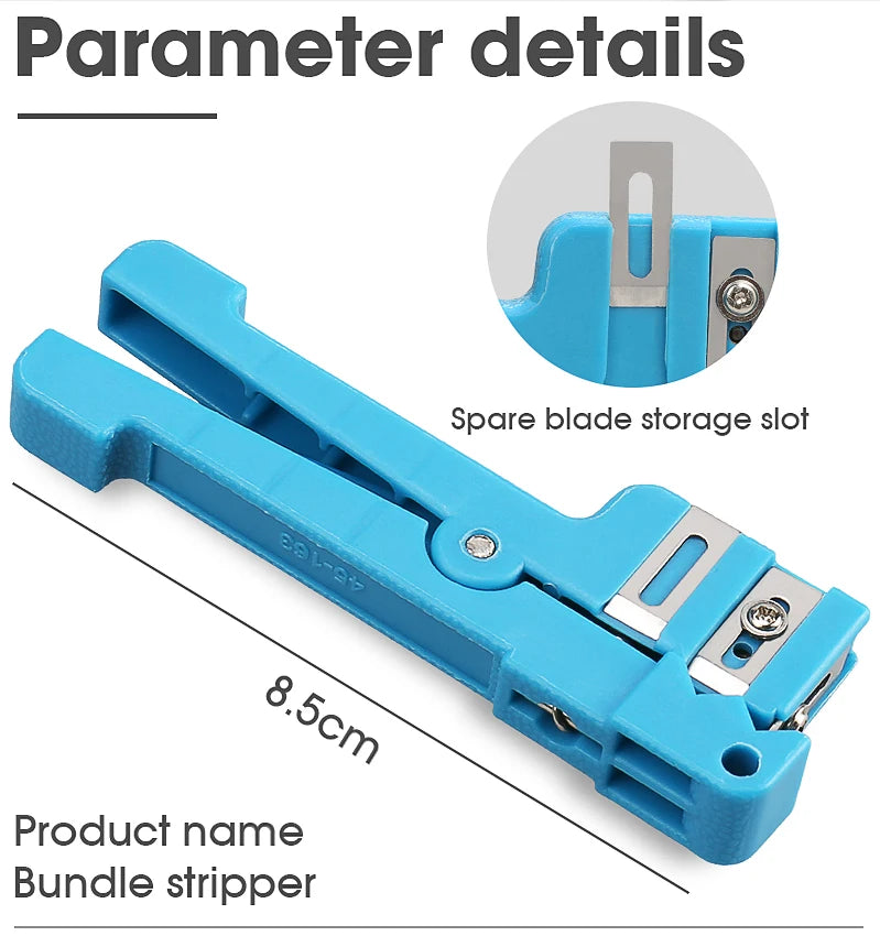 45-162 45-163 45-165 Fiber Optic Stripper Coaxial Cable Stripper Optical Cable Slitter Wire Stripper Tool Beam Tube Stripper