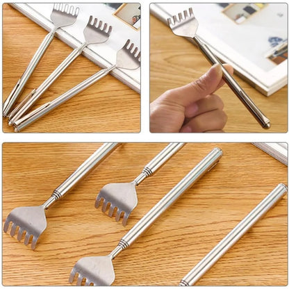 Compact Telescopic Back Massager – Portable Extendable Stainless Steel, Ideal Birthday Gift & Christmas Stocking Stuffer for Sen