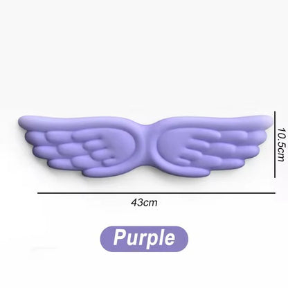 Keyboard Mouse Wrist Rest Angel Wing Memory Foam Mouse Pad Set Wrist Support Ergonomic Non-Slip For Office PC Laptop Easy Typing