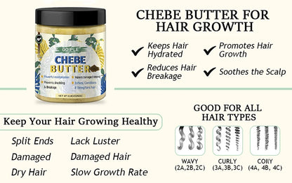 GOIPLE Chebe Hair Care Products Deep Nourish & Moisturize Conditioner Smoothing Anti-loss Breakage Hair Oil or Butter or Powder