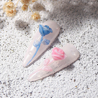 3D Nail Gel, Non-Sticky Hard Long-Lasting Overlay, Creates 3D Bow Geometric Letter Shapes, Salon Quality, Soluble Residue-Free A