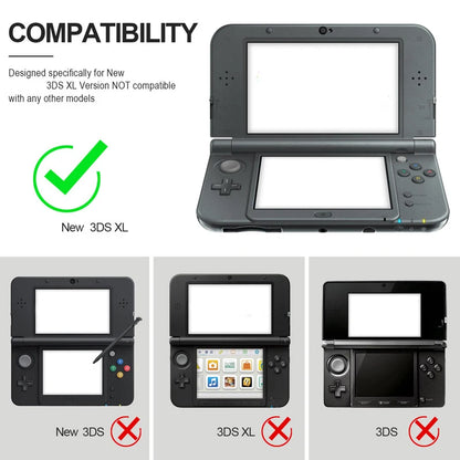 Transparent Protective Shell Case For New 3DS XL LL Clear Hard Guard Skin Cover For New 3DSLL XL w/ Stylus Pen Game Accessories