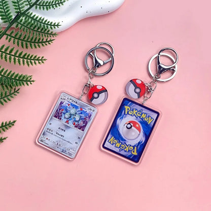 1/43Pcs Pokémon Pikachu Bulbasaur Gold Saint Acrylic Keychain Backpack Pendant Bag Charms Accessories Decoration Holiday Gifts