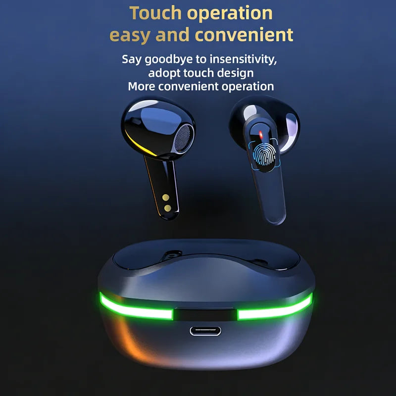 #TWS Wireless Bluetooth Headset With Mic Earbuds Noise Cancelling Stereo Earphones HiFi Stereo Sports Earbuds For Smartphones
