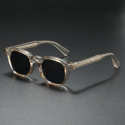 New Polarized Sunglasses Unisex Metal Core CP Square Sun Glasses Rivets Women Shades Driving Glasses