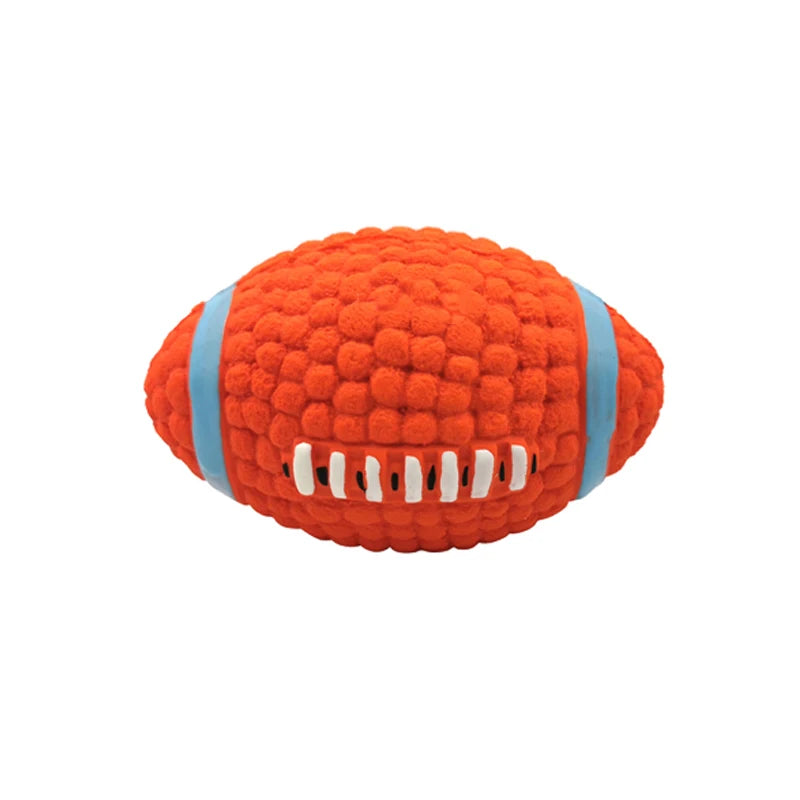Dog Ball Toy For Small Medium Large Dogs Cat Puppy Squeaky Rugby Volleyball Football Training Toys Chihuahua Pug Pet Supplies