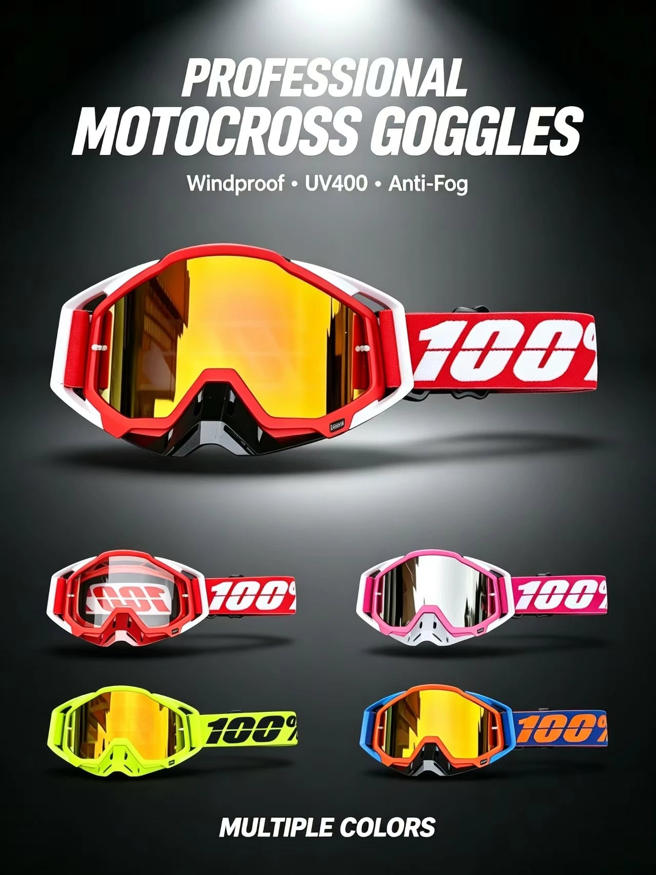 Off-road Goggles Motocross Glasses Motorcycle Sunglasses Man MTB ATV Mask Windproof Protection Skiing Cycling Racing Goggles