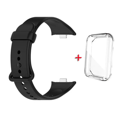 Soft Silicone Strap and One-piece Full Protective Case for Xiaomi Mi Band 9 Pro Strap Smart Band