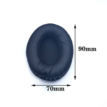 Oval Ear Pads For Headphones Covers Sponge Leather Foam Cushion 60*70 60*80 65*85 70*90 75*95 80*100 85*100 85*105 90*105 90*110