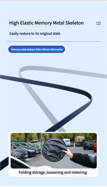 UV-Reflective Car Sun Shade Cover Rear Windshield Sun Protection Sunshade Heat-Isolation Car Privacy Curtains Foldable Storage