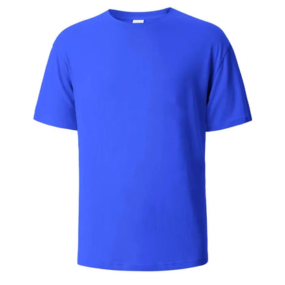 100% Cotton Men's  T-shirt O-neck Solid Color Bottoming Shirt Universal Casual Breathable T-shirt Tops Spring Autumn