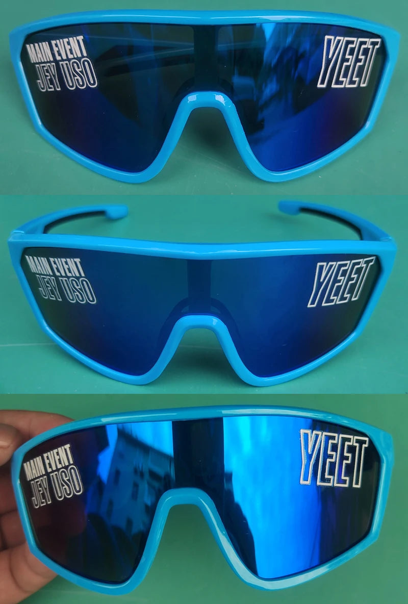 Jey Uso YEET Sunglasses Sports Shades MAIN EVENT Blue Glasses Bloodline USOS RARE Colors Motorcycle Glasses