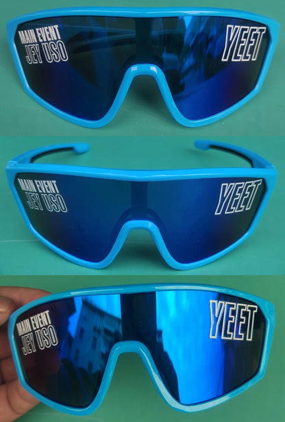 Jey Uso YEET Sunglasses Sports Shades MAIN EVENT Blue Glasses Bloodline USOS RARE Colors Motorcycle Glasses