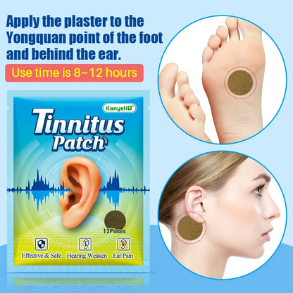 Tinnitus Patch Portable Ear Care Patch Headache Relief Ear Ringing Buzzing Hearing Loss Brain Nerve Ear Ringing Patch
