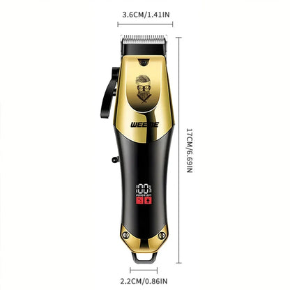 Vintage Men's Electric Hair Clipper Rechargeable Beard Trimmer with Foot Hair Trimmer Kit USB Fast Charging Hair Clipper