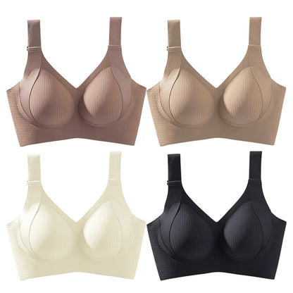 Women Maternity Bra Non Slip Shoulder Strap Bralette Simple and Casual No Underwire Padded Full Cup Size Adjustable Underwear