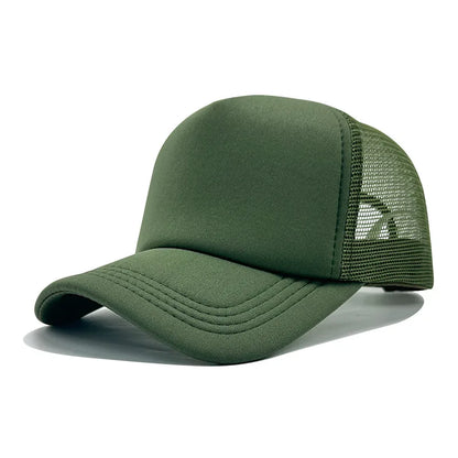 Customized Printed Logo Unisex Cap Casual Plain  Baseball Cap Adjustable Snapback Hats Hip Hop Trucker Cap