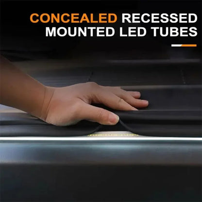 Car high brightness trunk lighting ambient light interior decoration LED wiring free automatic sensing tailgate light strip