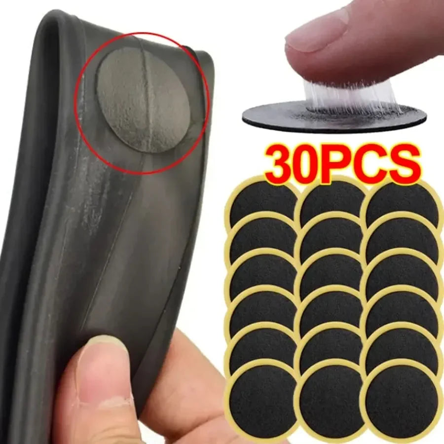 30/20/10PCS Glue-free Bicycle Tire Patches - Quick Self-Adhesive Repair for Tyre Protection