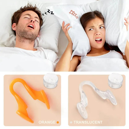 Silicone Nose Breathing Dilator, Nasal Clip for Snoring and Rhinitis, Easy Breathing Aid for Sleep Apnea