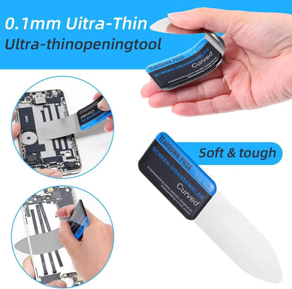 1-5PCS Stainless Steel Blade Soft Thin Pry Spudger Cell Phone Tablet Screen Battery Opening Tools For Samsung IPhone IPad Opener