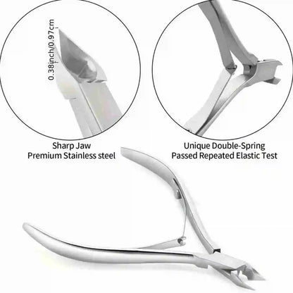 Nail Professional Stainless Steel Nail Cutter Scissor Nippers Muti Function Cuticle Pusher Remover Nail Care Manicure Tools Kits