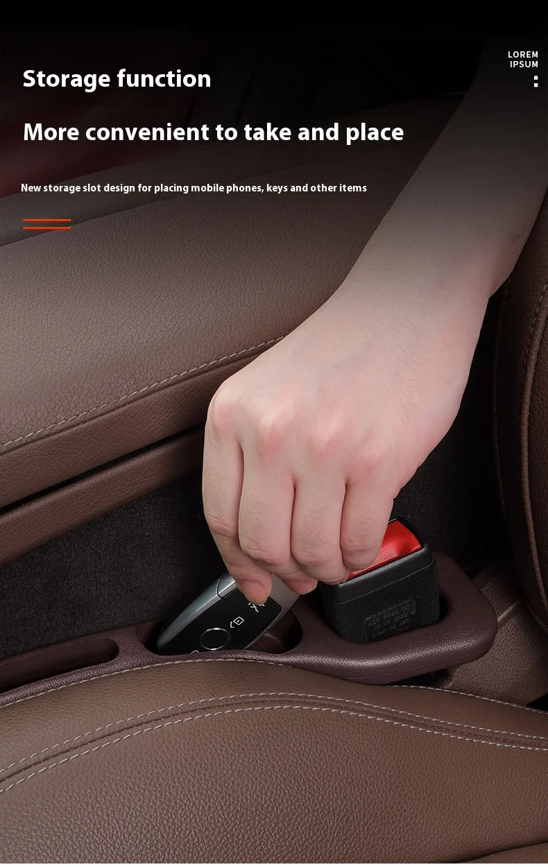 2pcs Creative and Practical Automotive Interior Products: Car Seat Gap Plug, Anti-leak Strip, Multi-functional Storage Box