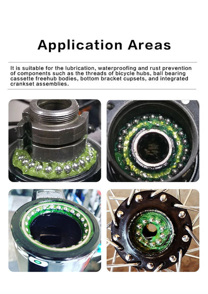 10g 1/3/5pcs Bicycle Lubricating Oil Green Effect Bearing Grease Hub Lubricants Lipid Elements
